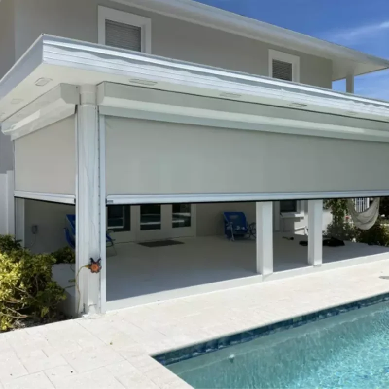 MOTORIZED HURRICANE SCREENS
